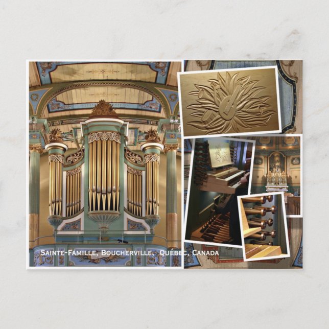 Carte Postale Église de chambre Famille, Boucherville, montage (Devant)