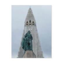 Eglise de Hallgrimskirkja, Reykjavik, Islande.