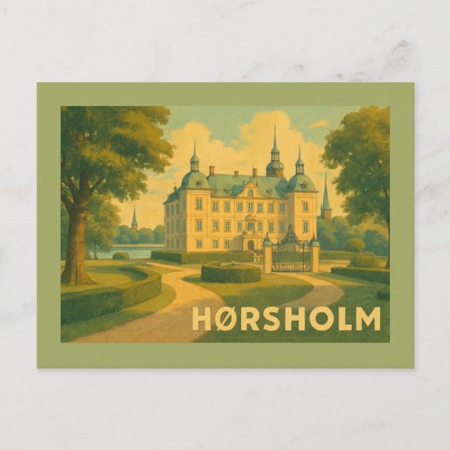 Carte Postale Église de Hørsholm Danemark (Devant)