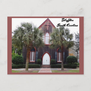 Carte Postale Église de la Croix - Bluffton, Caroline du Sud