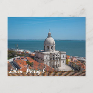 Carte Postale Eglise de Père Noël Engracia à Lisbonne, Portugal