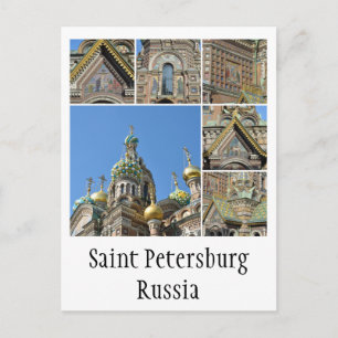 Carte Postale Église du Sauveur sur le Sang, Saint-Pétersbourg