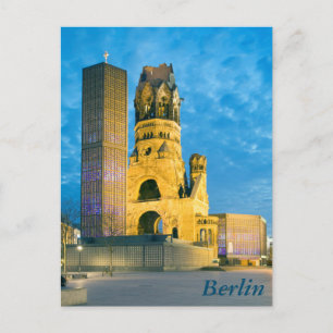 Carte Postale Église du Souvenir de Berlin