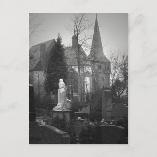 Carte Postale Église du village et cimetière