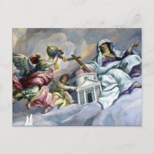 Carte Postale église en fresque