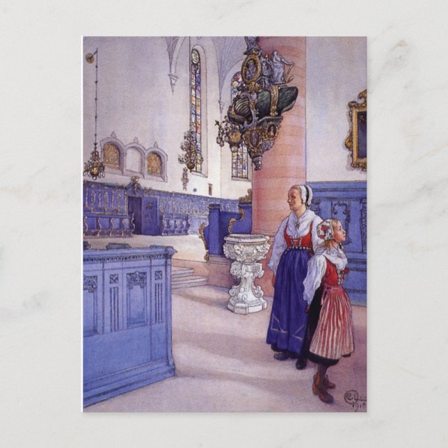 Carte Postale Église Kristine (Devant)