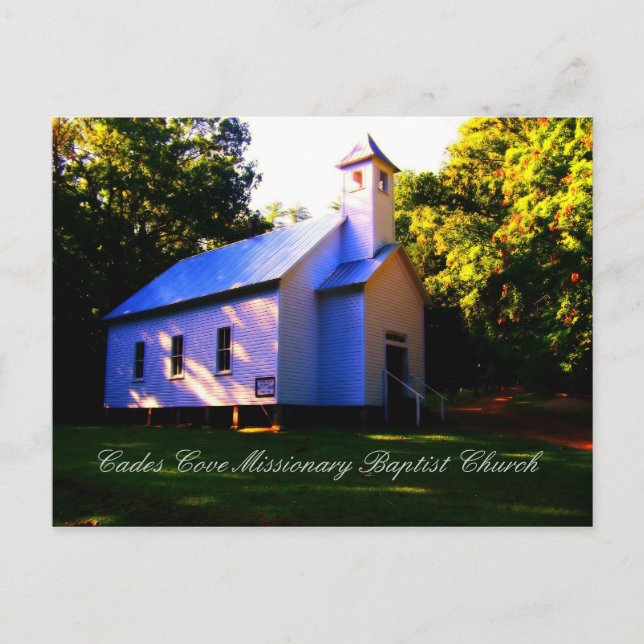 Carte Postale Église missionnaire baptiste de Cades Cove (Devant)