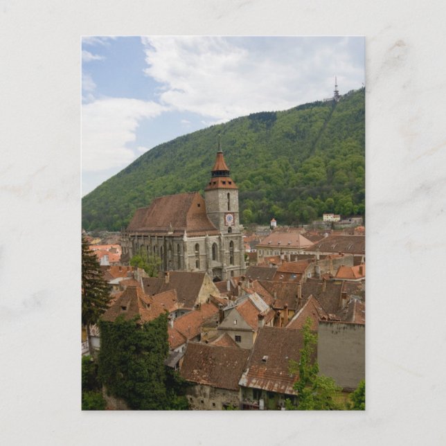 Carte Postale Église noire (Biserica Neagra) Brasov, Roumanie (Devant)