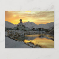 Église orthodoxe russe, soleil d'hiver
