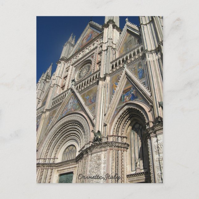 Carte Postale Eglise Orvietto Italie (Devant)