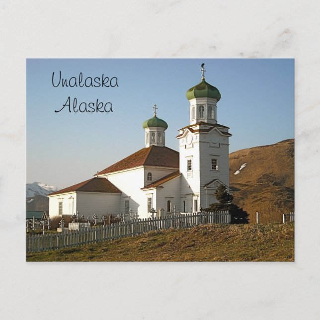 Carte Postale Église russe d'Unalaska (Devant)