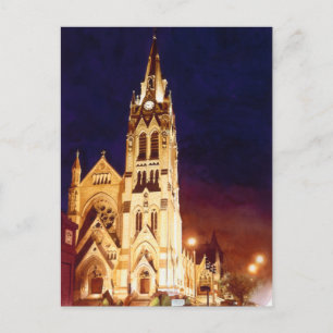 Carte Postale Église Saint-François-Xavier St. Louis Aquarelle