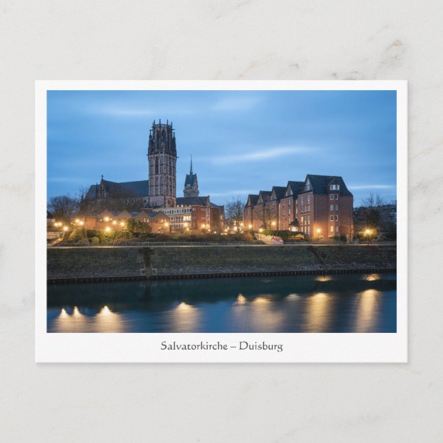 Carte Postale Église Salvatorkirche Duisburg (Devant)