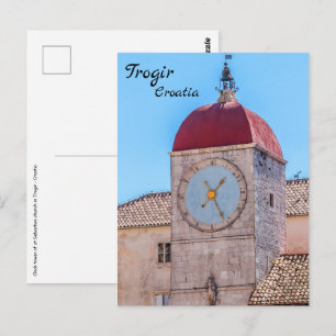 Carte Postale Église St Sebastian à Trogir - Dalmatie, Croatie