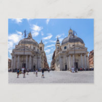 Eglises jumelles sur Piazza del Popolo - Rome, Ita