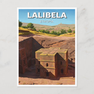 Carte Postale Eglises rocheuses Lalibela Éthiopie