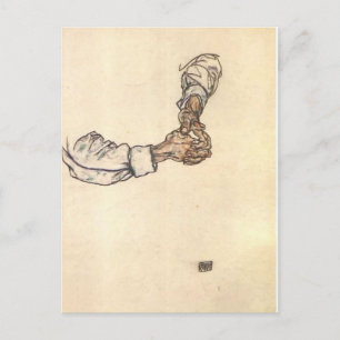 Carte Postale Egon Schiele - Etude des mains