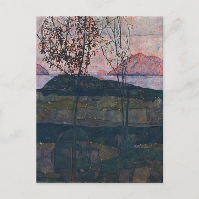 Carte Postale Egon Schiele Paramètre Soleil (Devant)