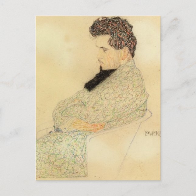 Carte Postale Egon Schiele - Portrait d'Arthur Lowenstein (Devant)