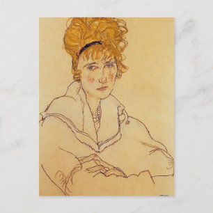Carte Postale Egon Schiele - Portrait d'Edith Schiele