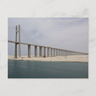 Carte Postale Égypte, canal de Suez. Pont de Paix aka Paix