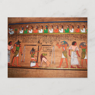 Carte postale Égypte-Hiéroglyphes