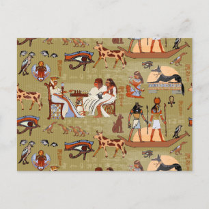 Carte Postale Égypte   Motif de symboles