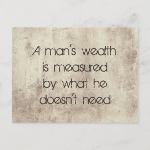 Carte Postale Eines Menschen Reichtum