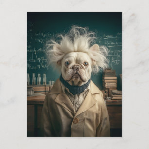 Carte Postale Einstein Pup in Lab Coat