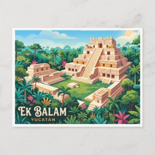 Carte Postale Ek Balam Valladolid Mexique