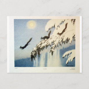 Carte Postale Ekorn i Flukt par Theodor Severin Kittelsen