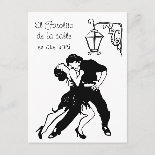 Carte Postale El Farolito Tango (Devant)