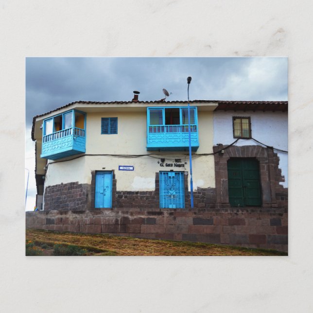 Carte Postale El Gato Negro Restaurant, Cuzco, Pérou (Devant)