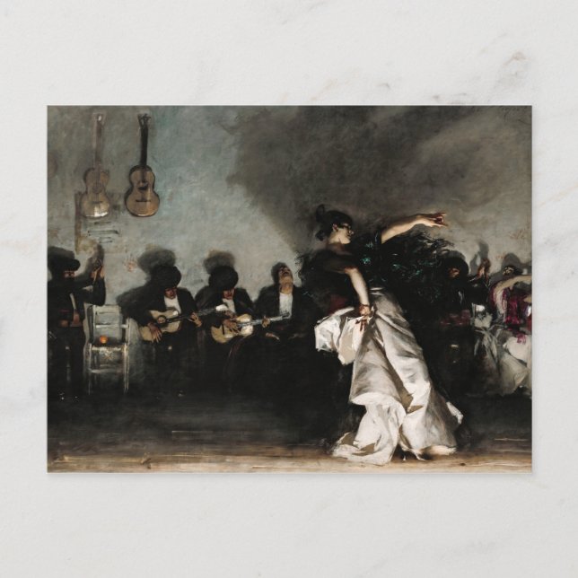 Carte Postale El Jaleo, 1882 de John Singer Sargent (Devant)