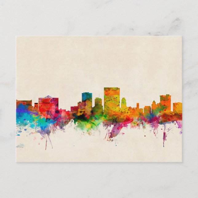Carte Postale El Paso Texas Skyline Cityscape (Devant)