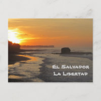 El Salvador, La Libertad, El Sunzal lever du solei