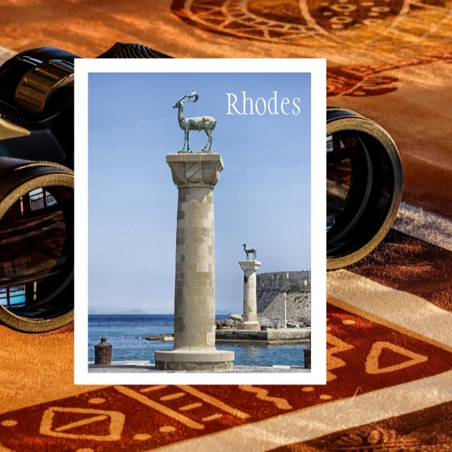 Carte Postale Elafos et Elafina, Entrée de Rhodes, Grèce (Créateur téléchargé)