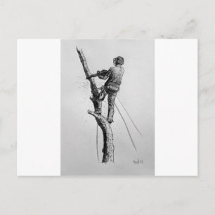 Carte Postale élagueur arboriculteur