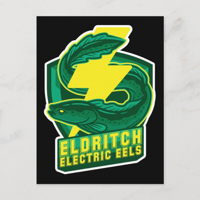 Carte Postale Eldritch Eels électriques (Devant)
