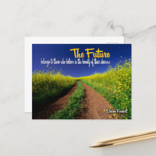 Carte Postale Eleanor Roosevelt Citation Inspirationnelle "L'ave