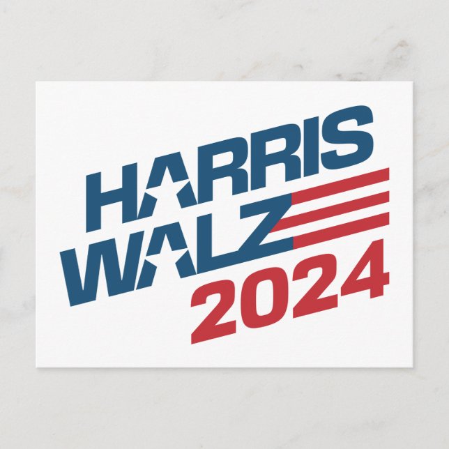 Carte Postale Élection 2024 Harris Walz (Devant)