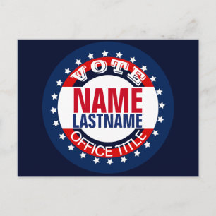 Carte Postale Élection Personnalisée Patriotique