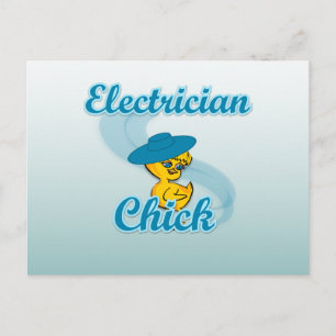 Carte Postale Électricien Chick #3