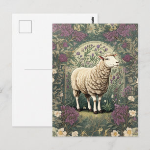 Carte Postale Élégant Arrière - plan floral de la lavande de mou
