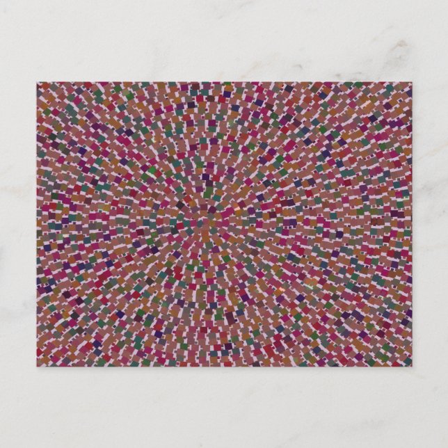 Carte Postale Elégant artiste créé Energy Texture GOODLUCK fun (Devant)