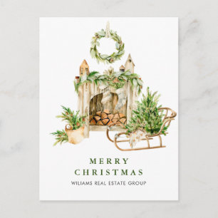 Carte Postale Elegant Bohemian Christmas Composition Company