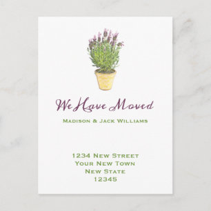 Carte Postale Élégant changement d'adresse   Faire-part de dépla