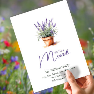Carte Postale Élégant changement d'adresse   Faire-part de dépla