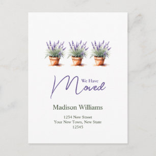 Carte Postale Élégant changement d'adresse   Faire-part de dépla