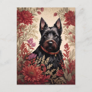 Carte Postale Elégant écossais Terrier Portrait de chien